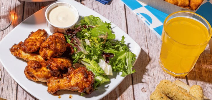 A table of food at TeamSport