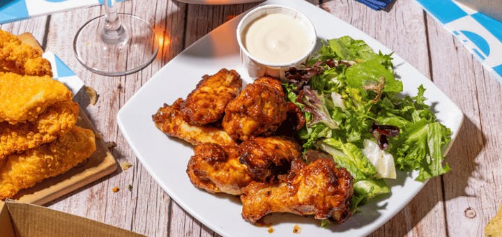 A table of food at TeamSport