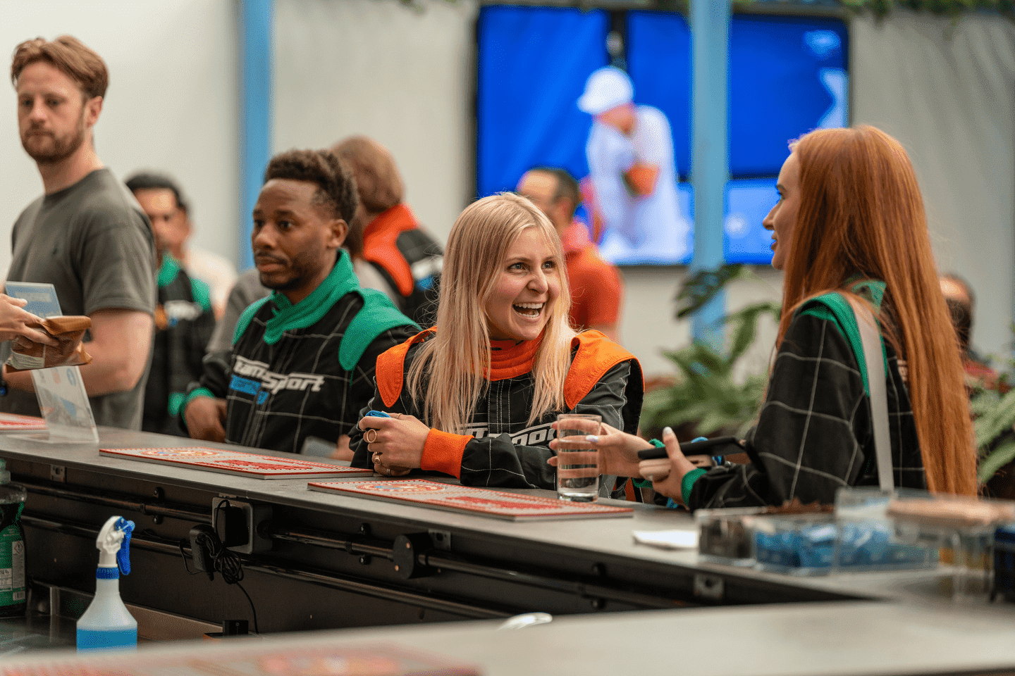 group sat at our Fuel Bar