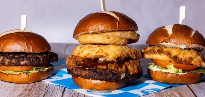 A Range of TeamSport Burgers