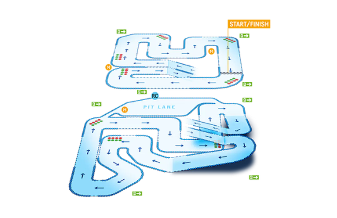 TeamSport High Wycombe Track map 