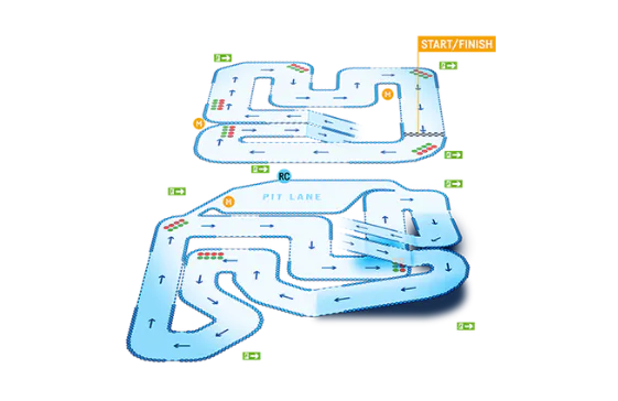 TeamSport High Wycombe Track map