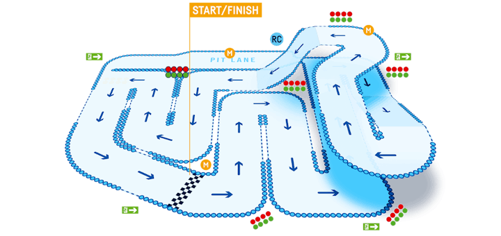 TeamSport Bournemouth Track Map