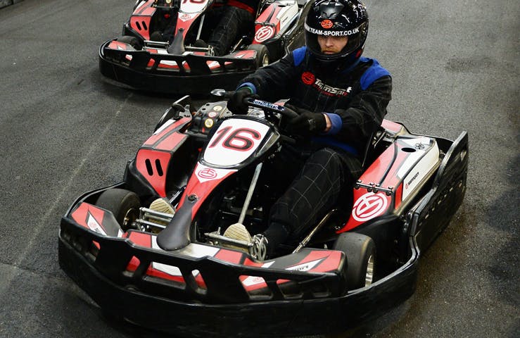 Go Karter in a red kart