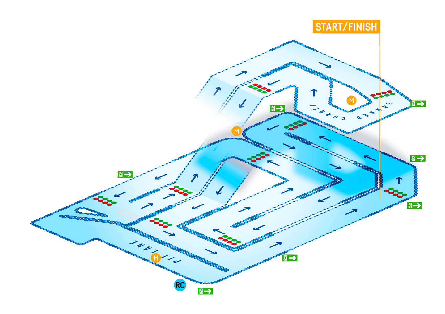 TeamSport Leicester Track Map