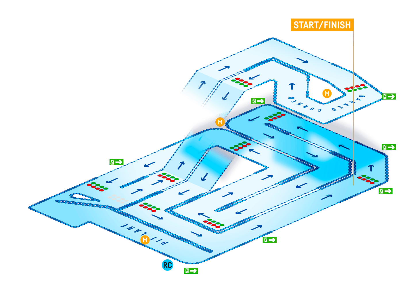 TeamSport Leicester Track Map