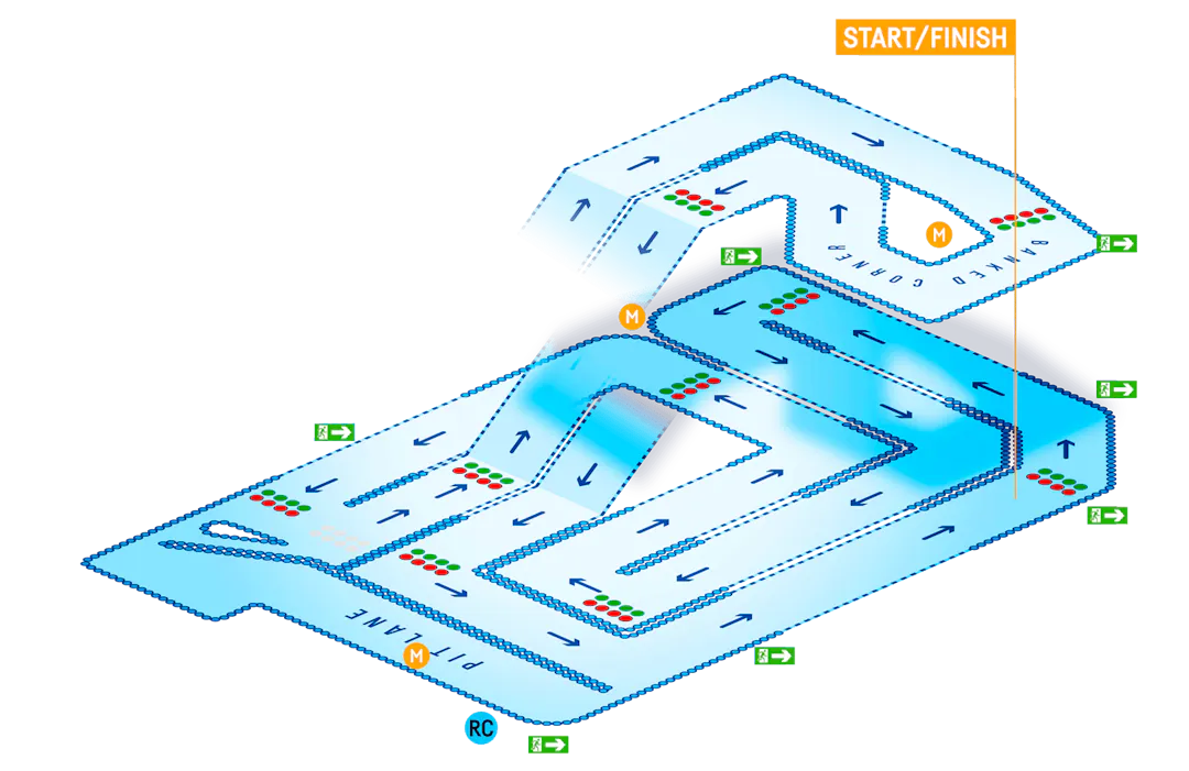 TeamSport Leicester Track Map
