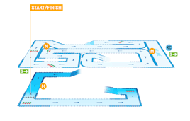 TeamSport Newcastle Track Map