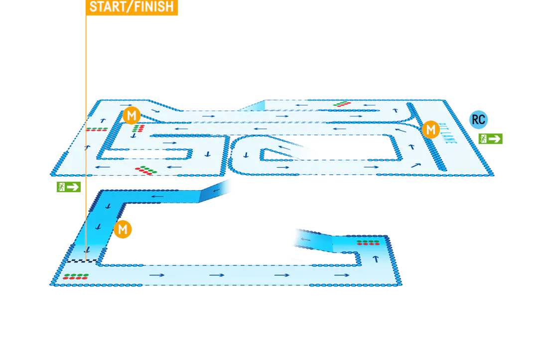 TeamSport Newcastle Track Map