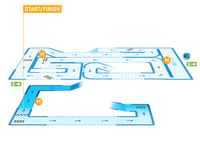 TeamSport Newcastle Track Map