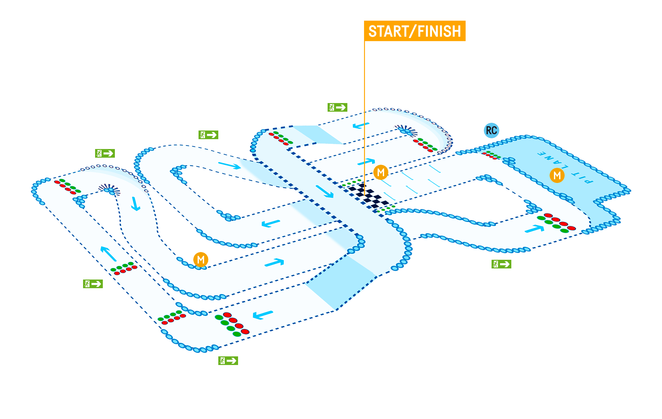 TeamSport Nottingham Track Map