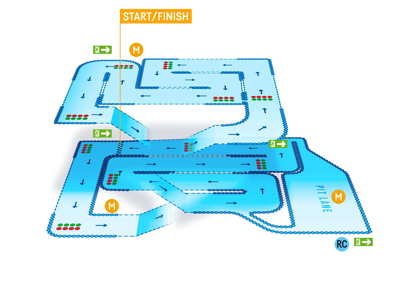 TeamSport Preston Track Map