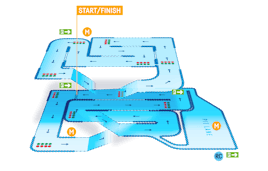 TeamSport Preston Track Map