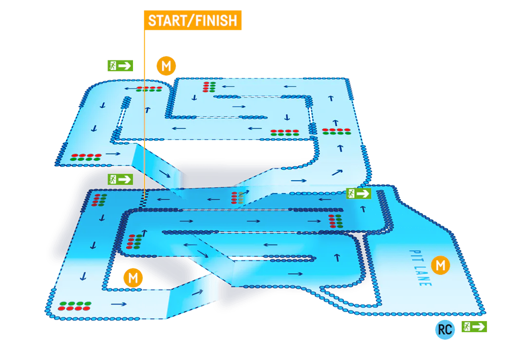 TeamSport Preston Track Map
