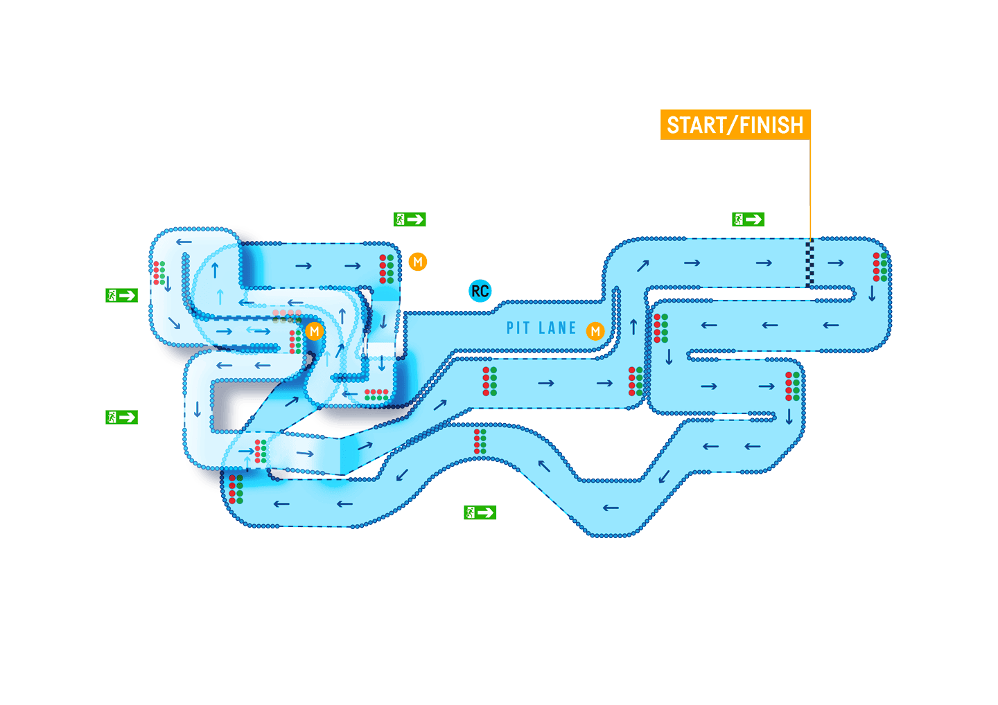 TeamSport Warrington Track Map