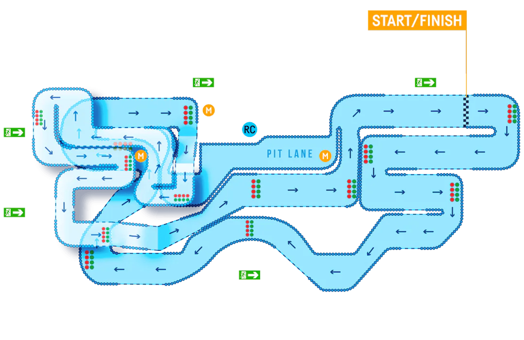 TeamSport Warrington Track Map
