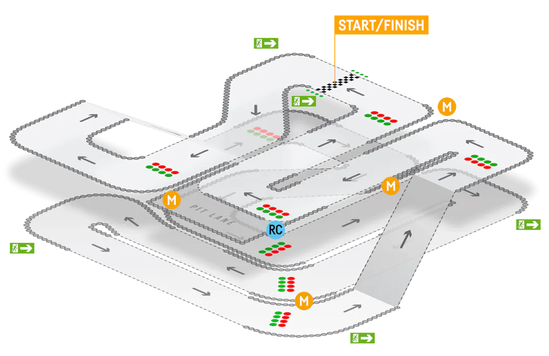 TeamSport Basildon Track Map
