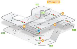 TeamSport Basildon Track Map