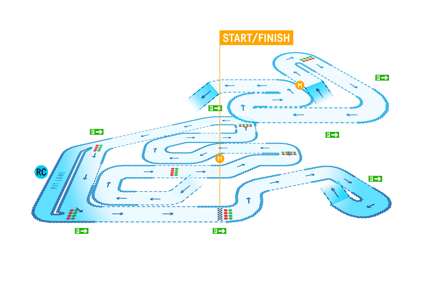 TeamSport Birmingham Track Map