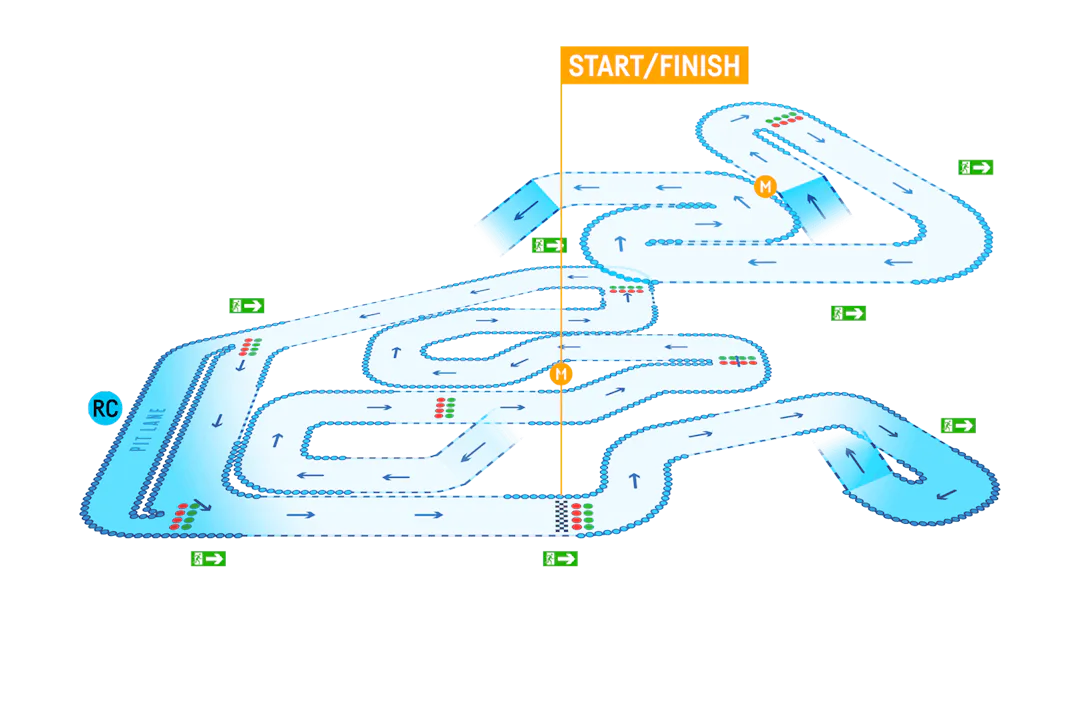 TeamSport Birmingham Track Map