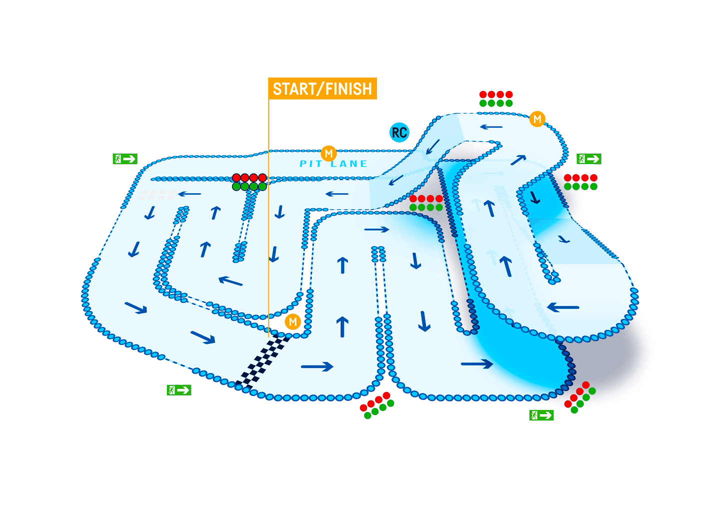 TeamSport Bournemouth Track Map