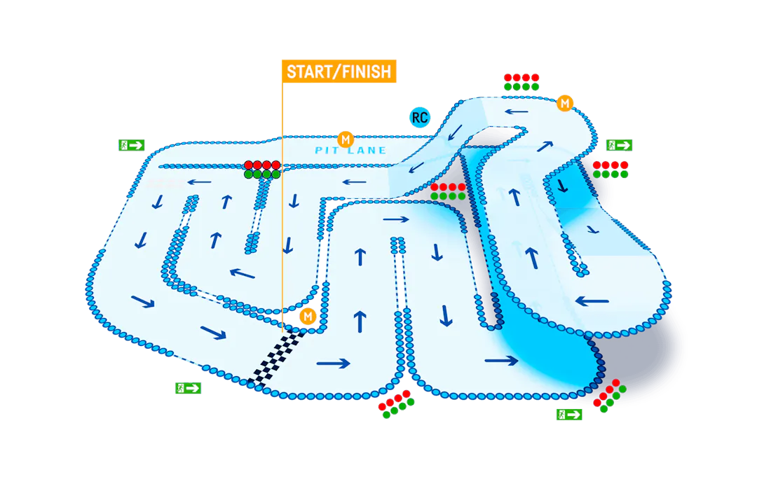 TeamSport Bournemouth Track Map