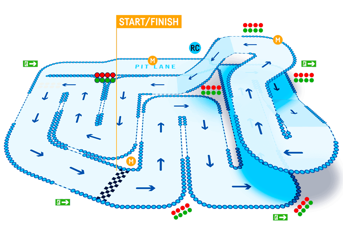 TeamSport Bournemouth Track Map