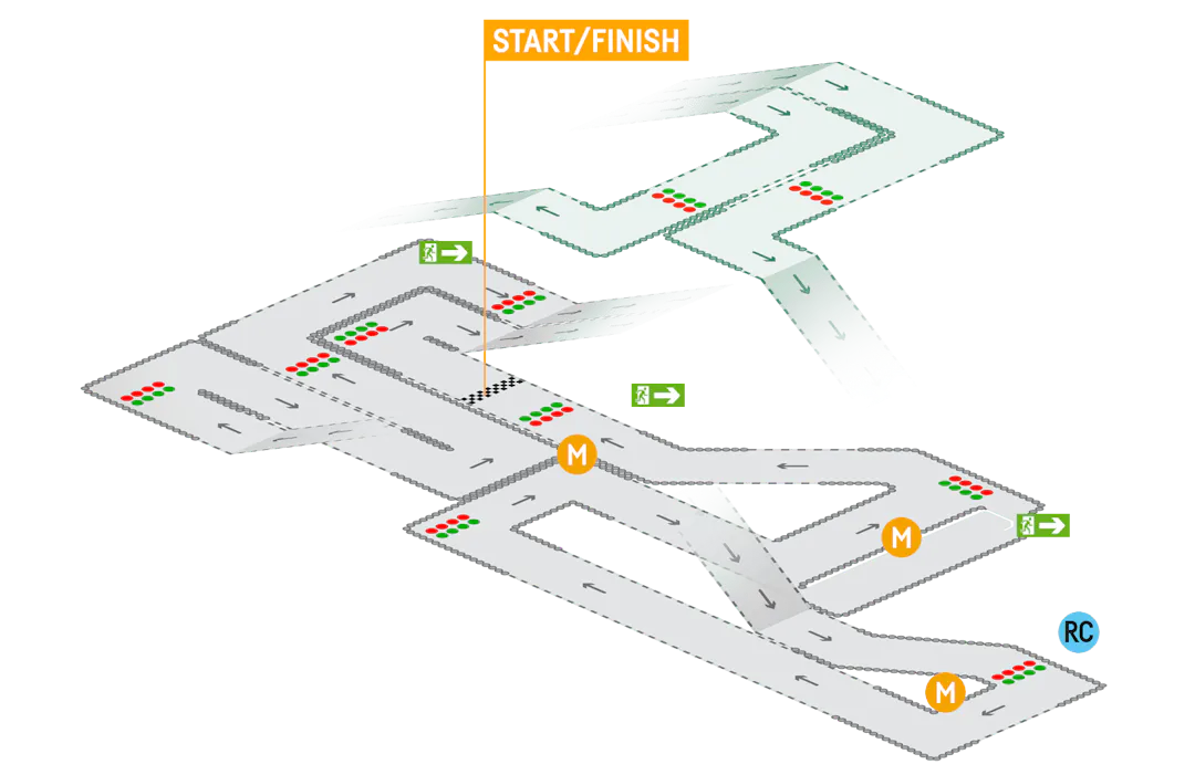 TeamSport Bradford Track Map
