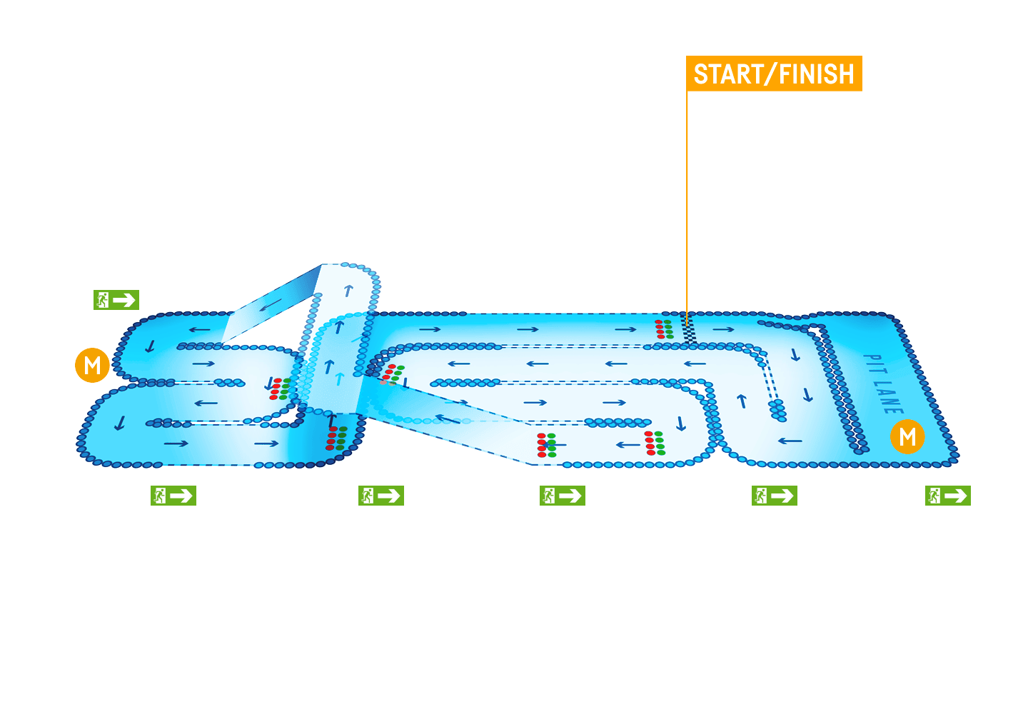 TeamSport Brighton Track Map