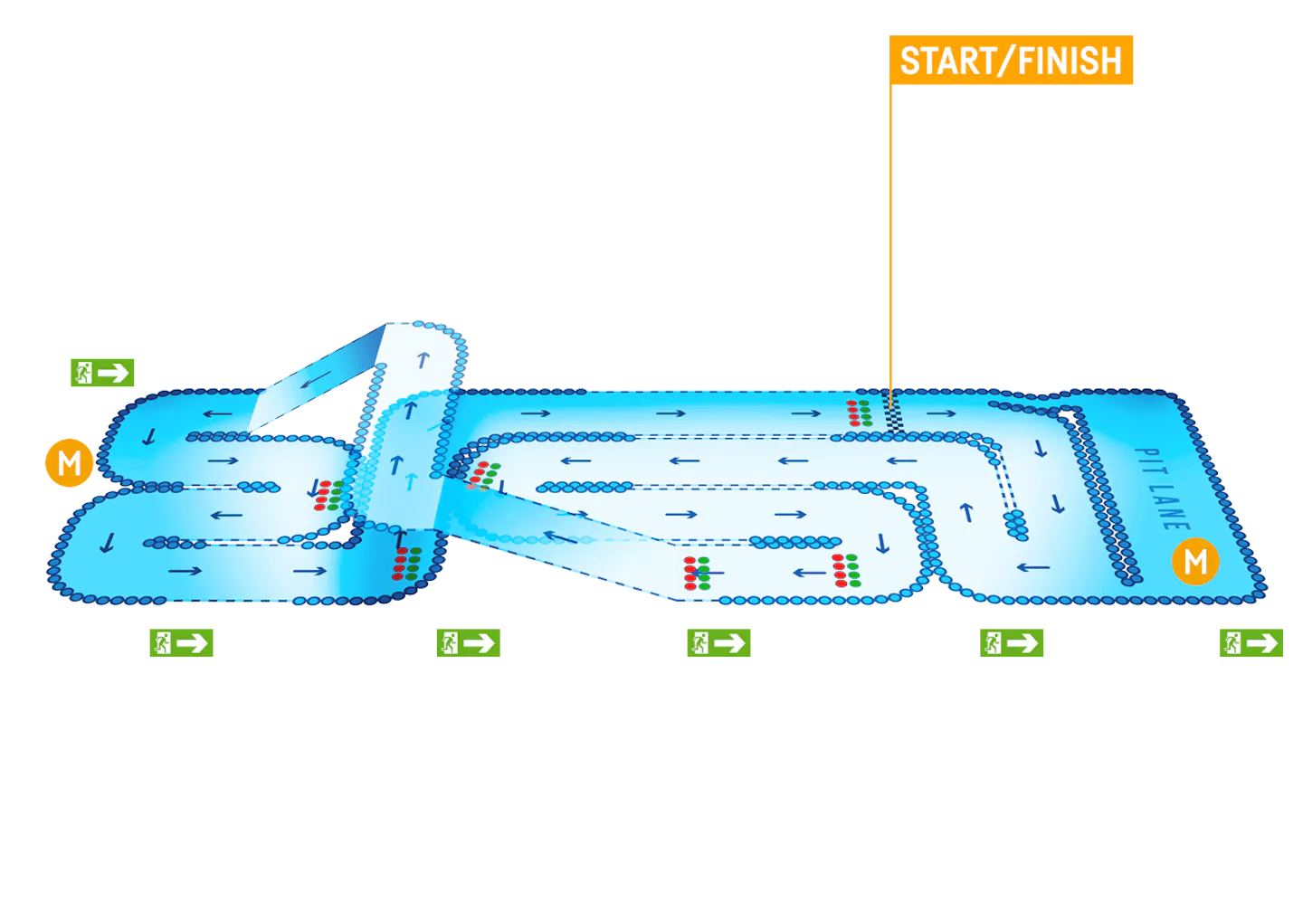 TeamSport Brighton Track Map