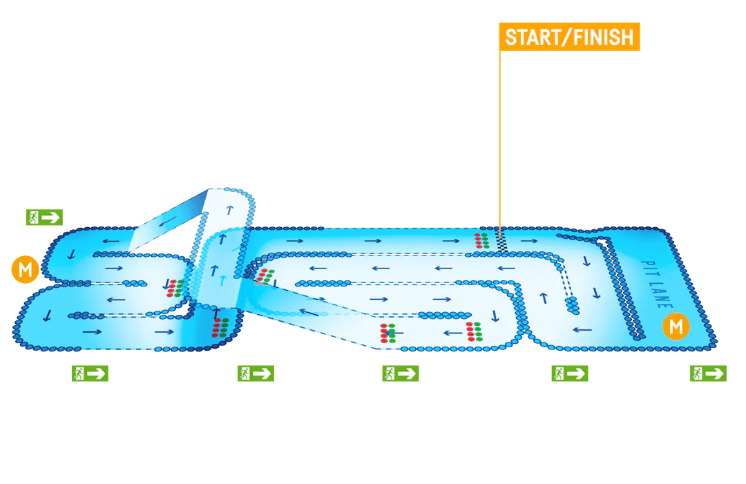 TeamSport Brighton Track Map