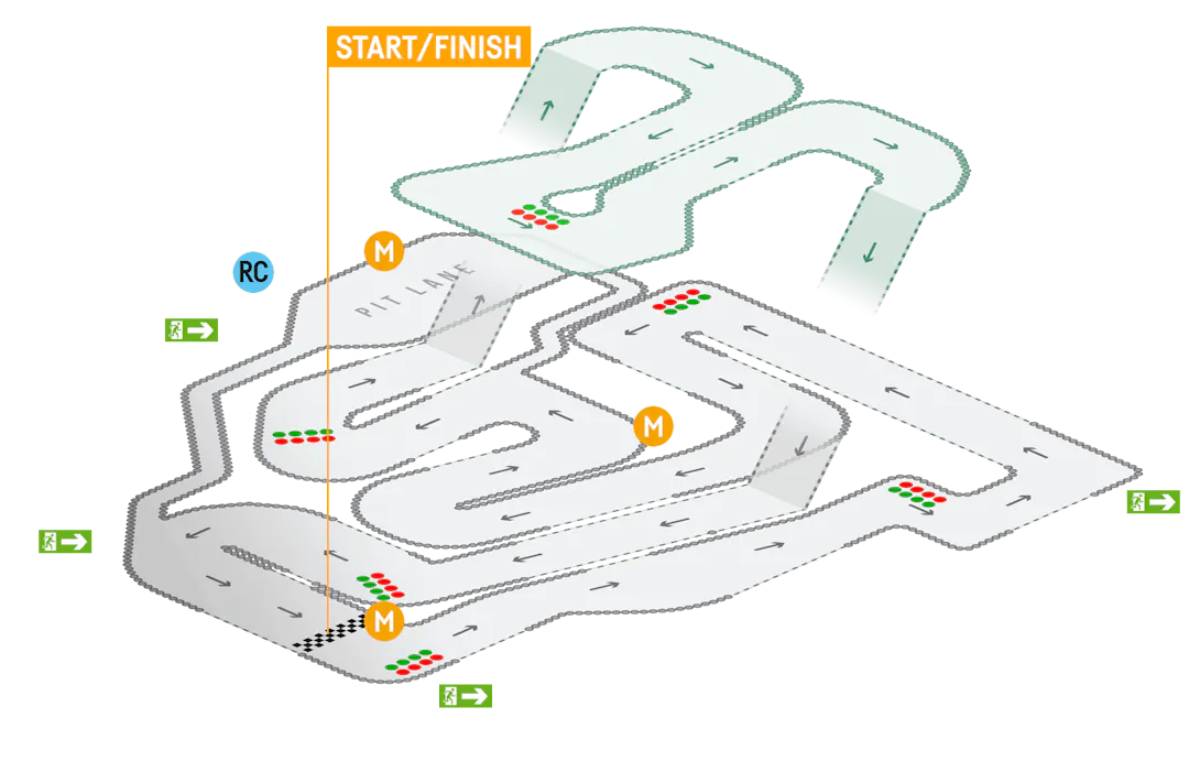 TeamSport Cambuslang Track Map
