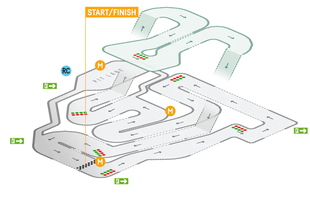 TeamSport Cambuslang Track Map