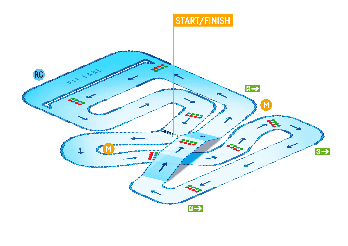 TeamSport Clydebank Track Map
