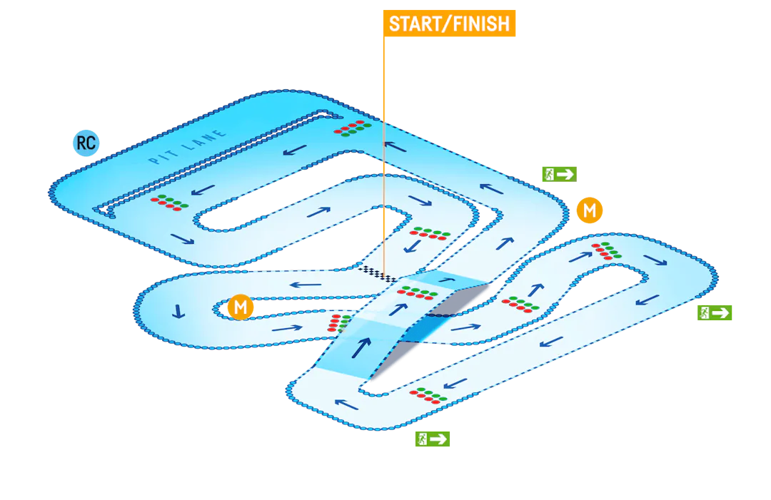 TeamSport Clydebank Track Map