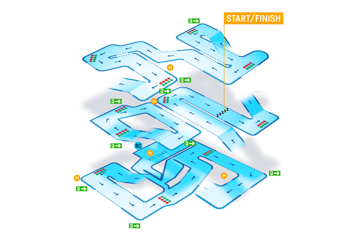 TeamSport Bournemouth Track Map