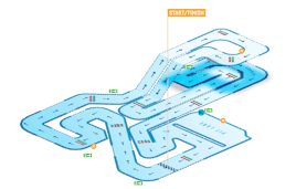 TeamSport Docklands Track Map