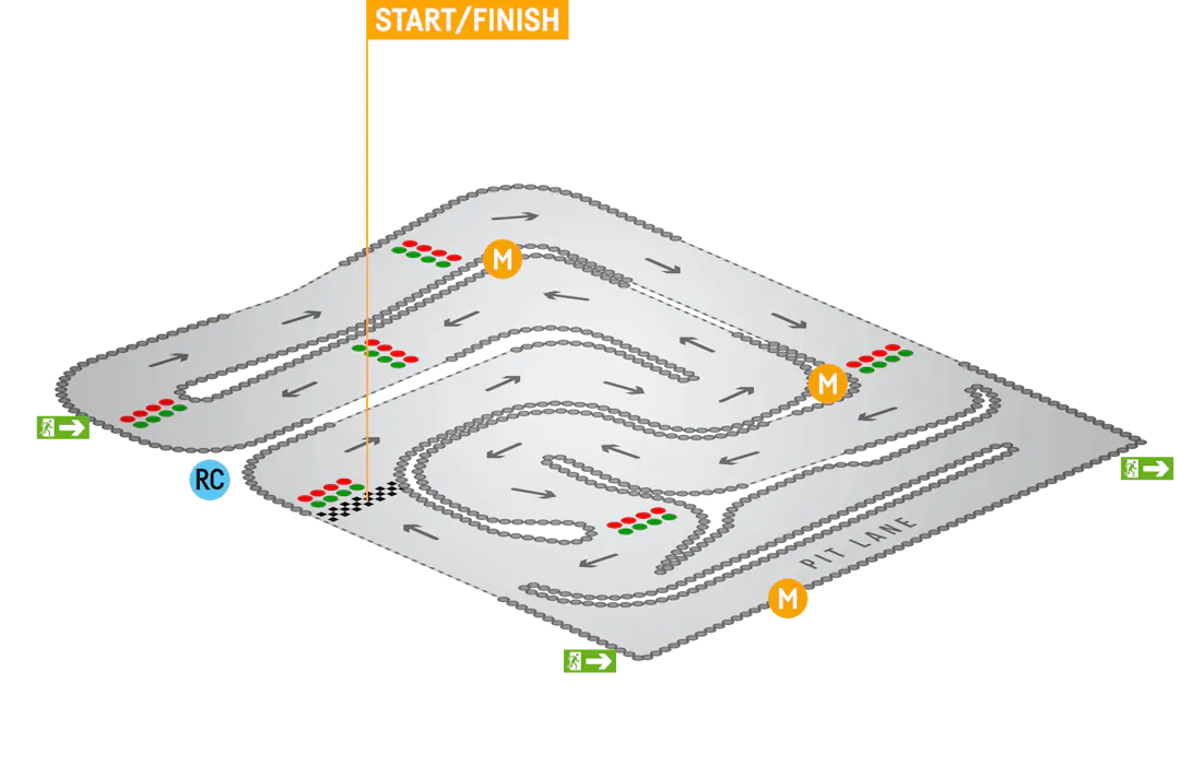 TeamSport Dundee Track Map