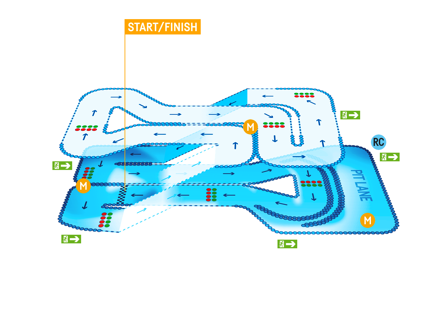 TeamSport Southampton Track Map