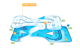 TeamSport Southampton Track Map