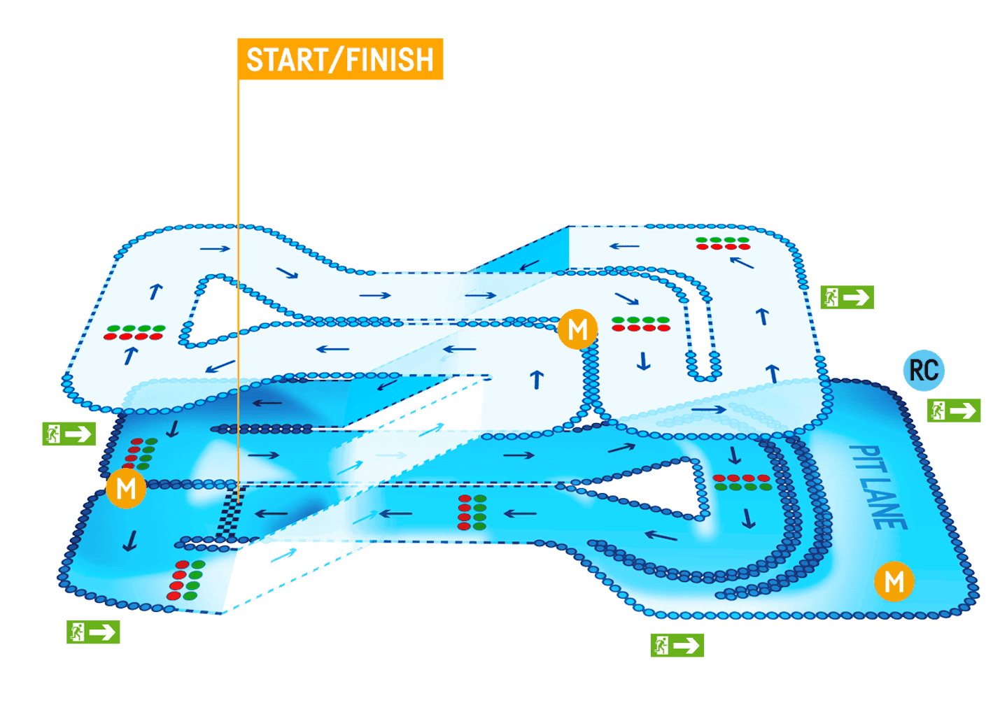 TeamSport Southampton Track Map