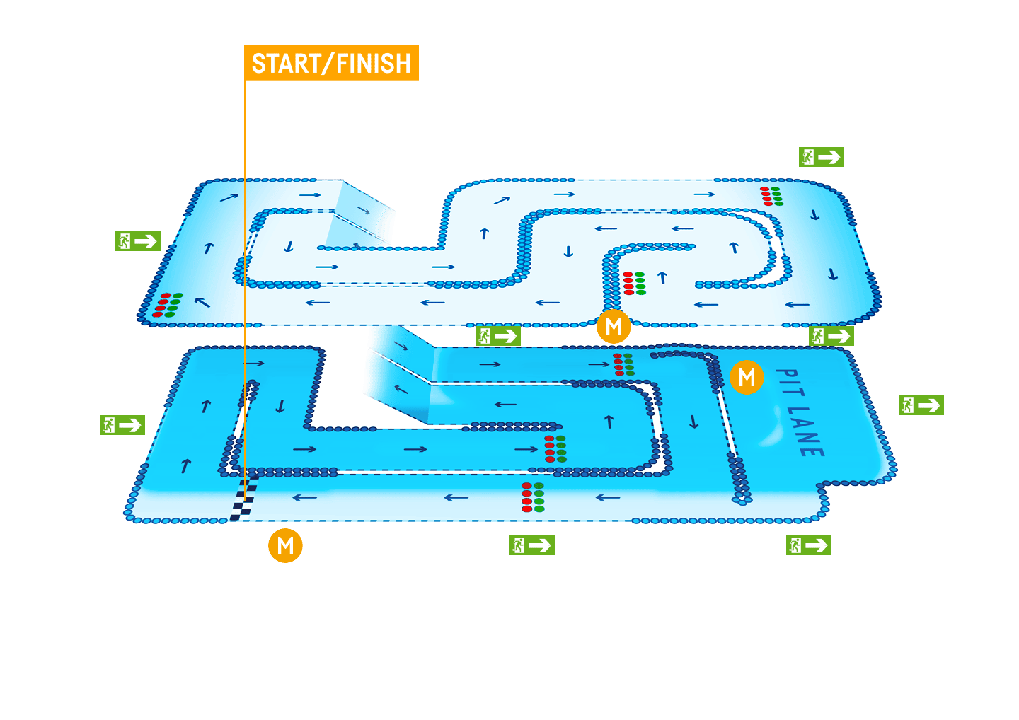 TeamSport Farnborough Track Map