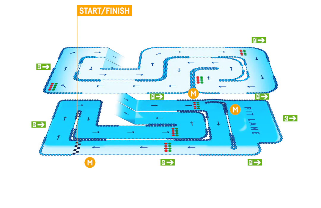 TeamSport Farnborough Track Map
