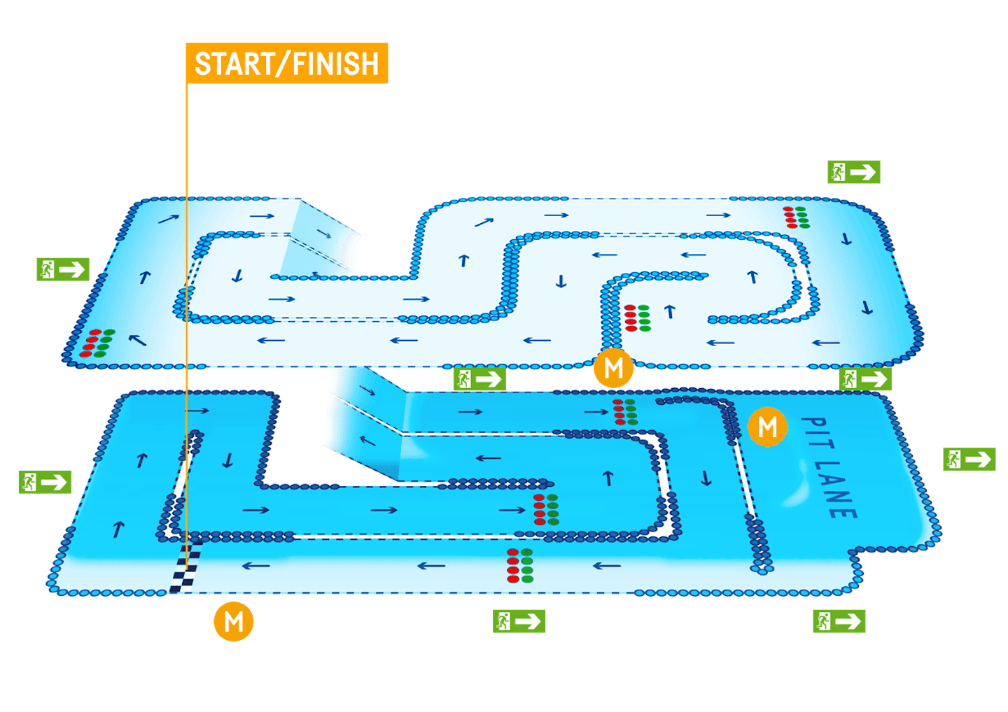 TeamSport Farnborough Track Map