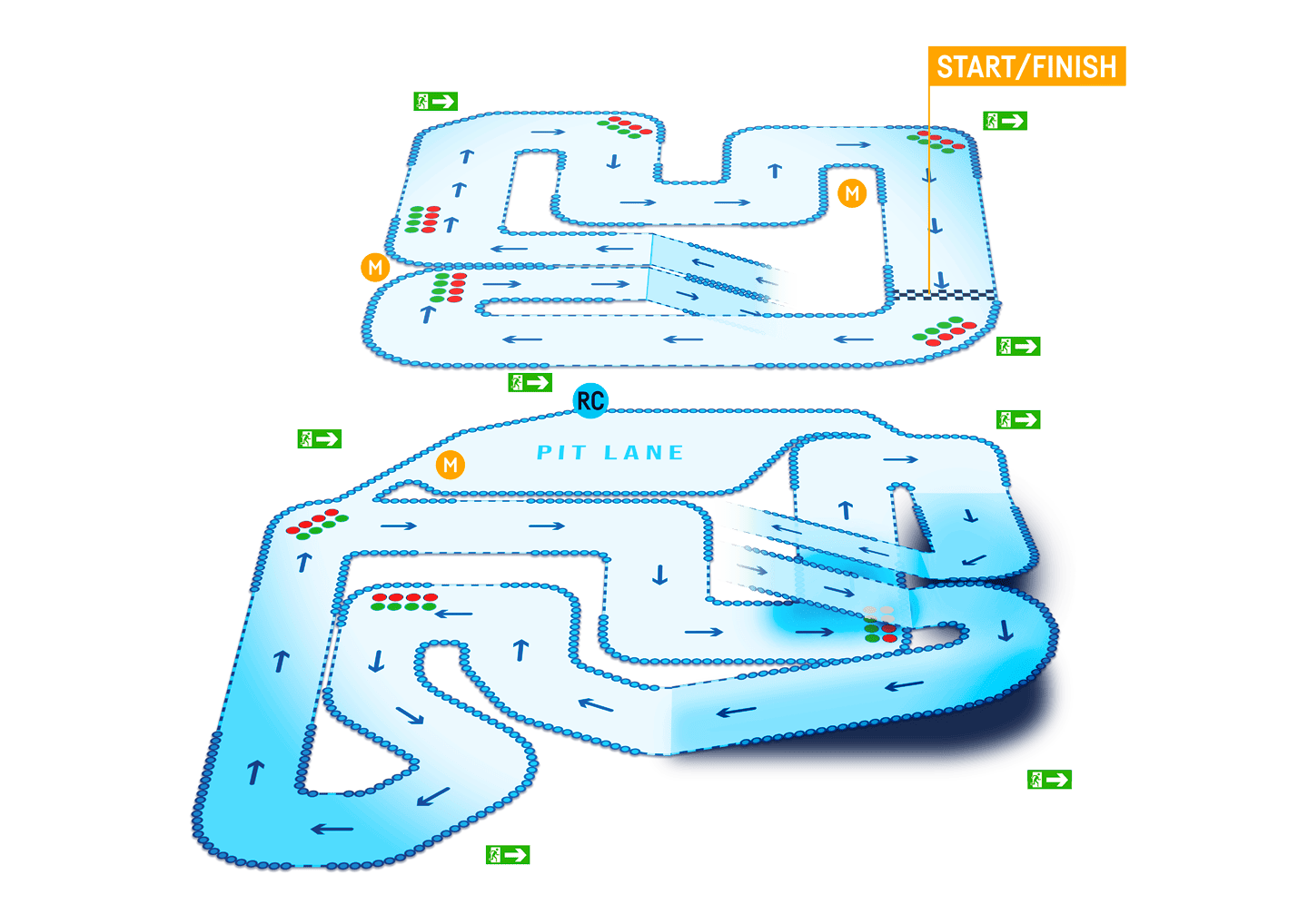 TeamSport High Wycombe Track Map