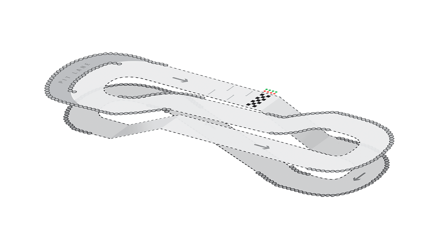 TeamSport Acton Track Map