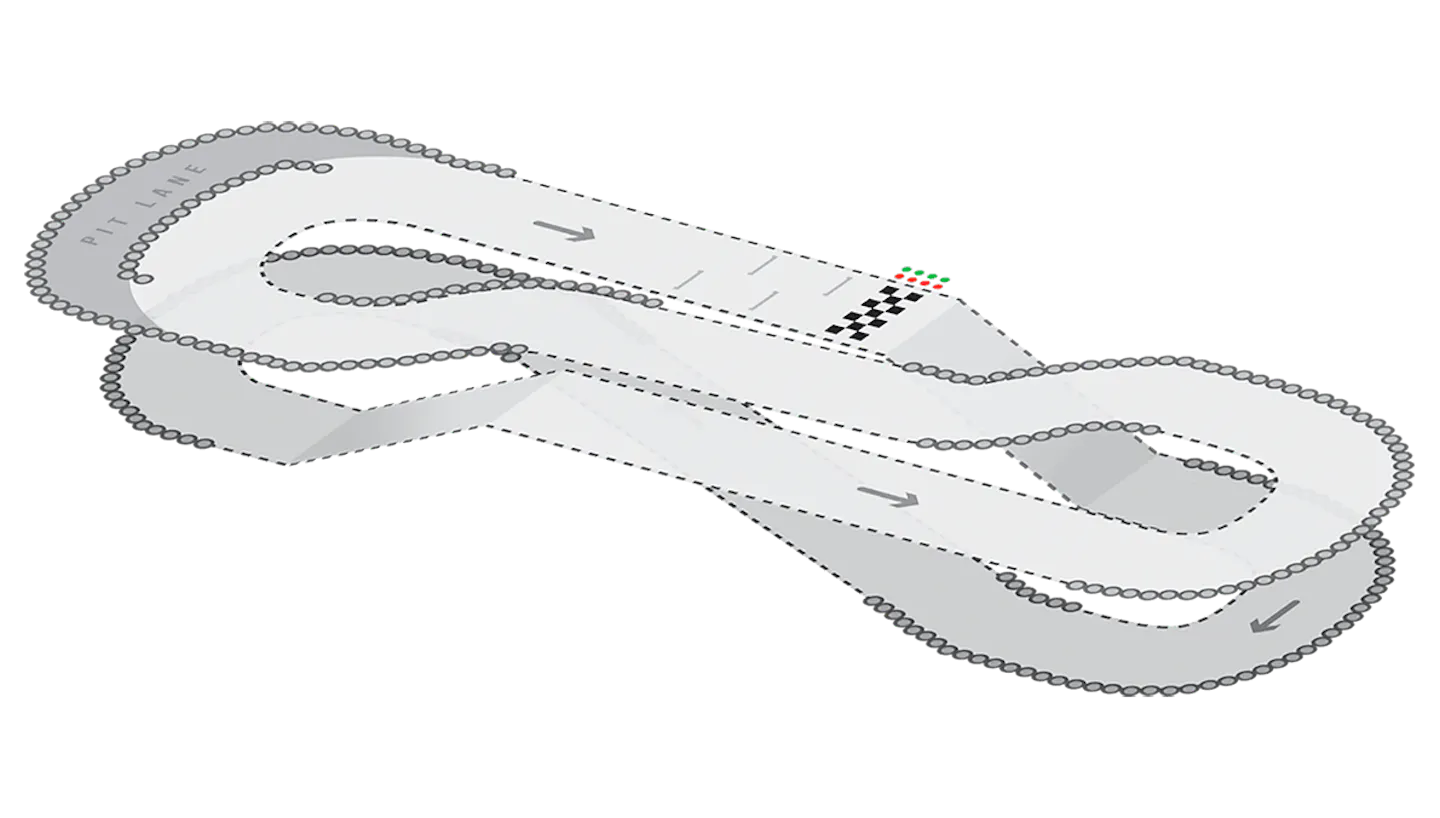 TeamSport Acton Track Map