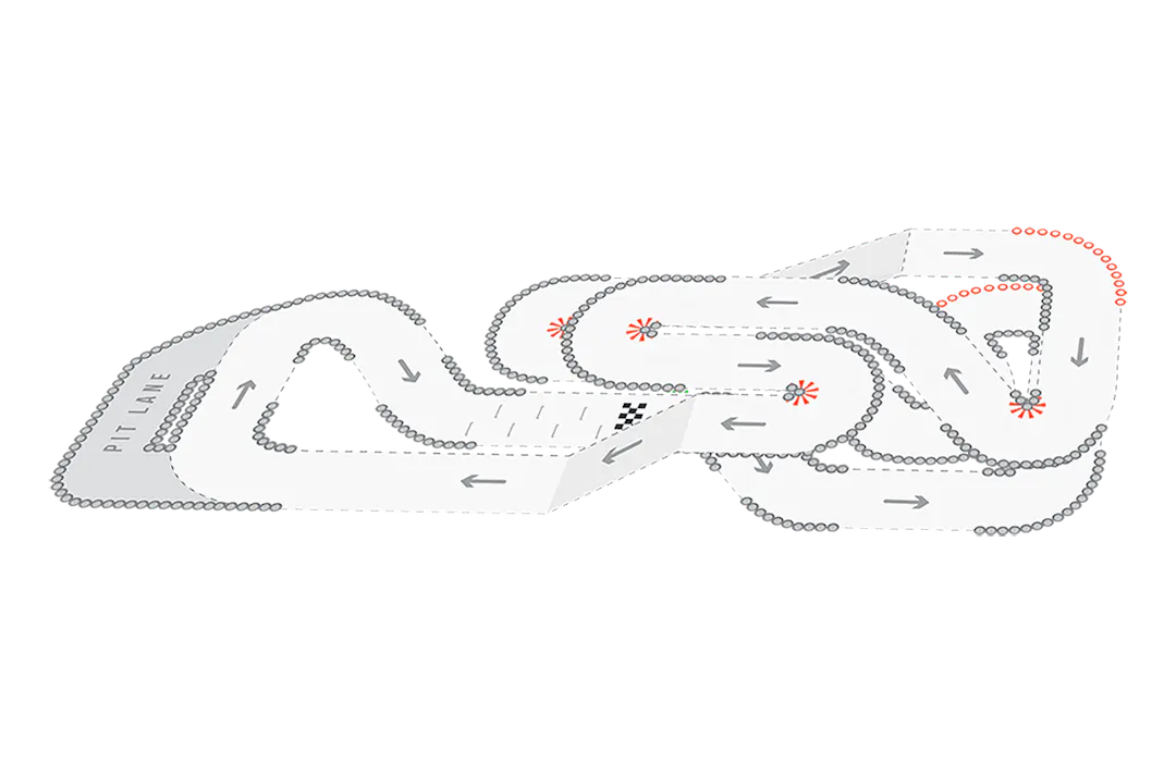 TeamSport Bristol Track Map