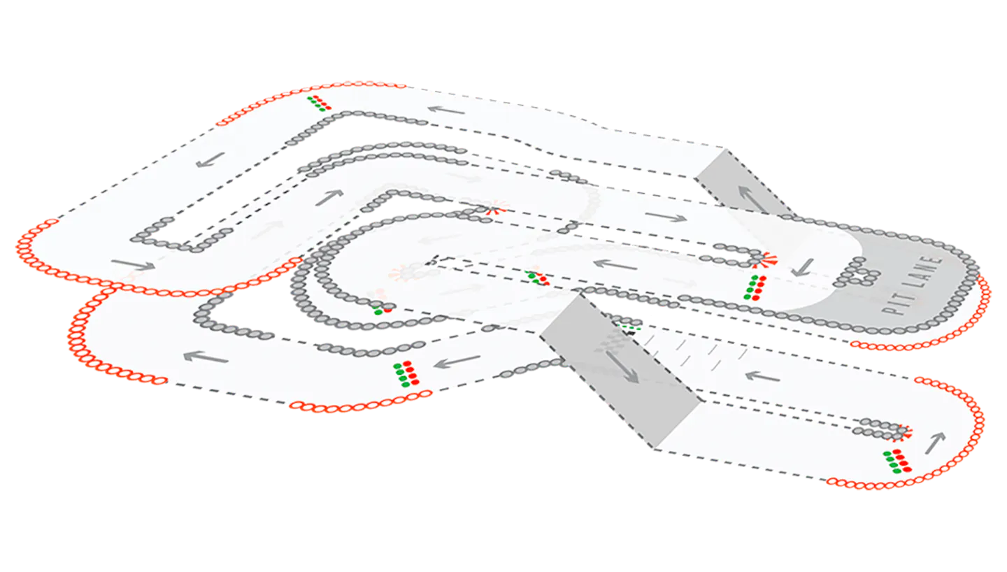 TeamSport Cardiff Track Map