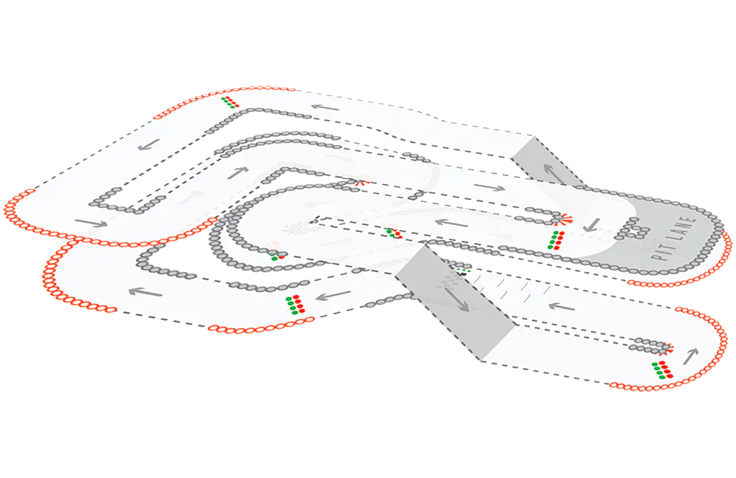 TeamSport Cardiff Track Map